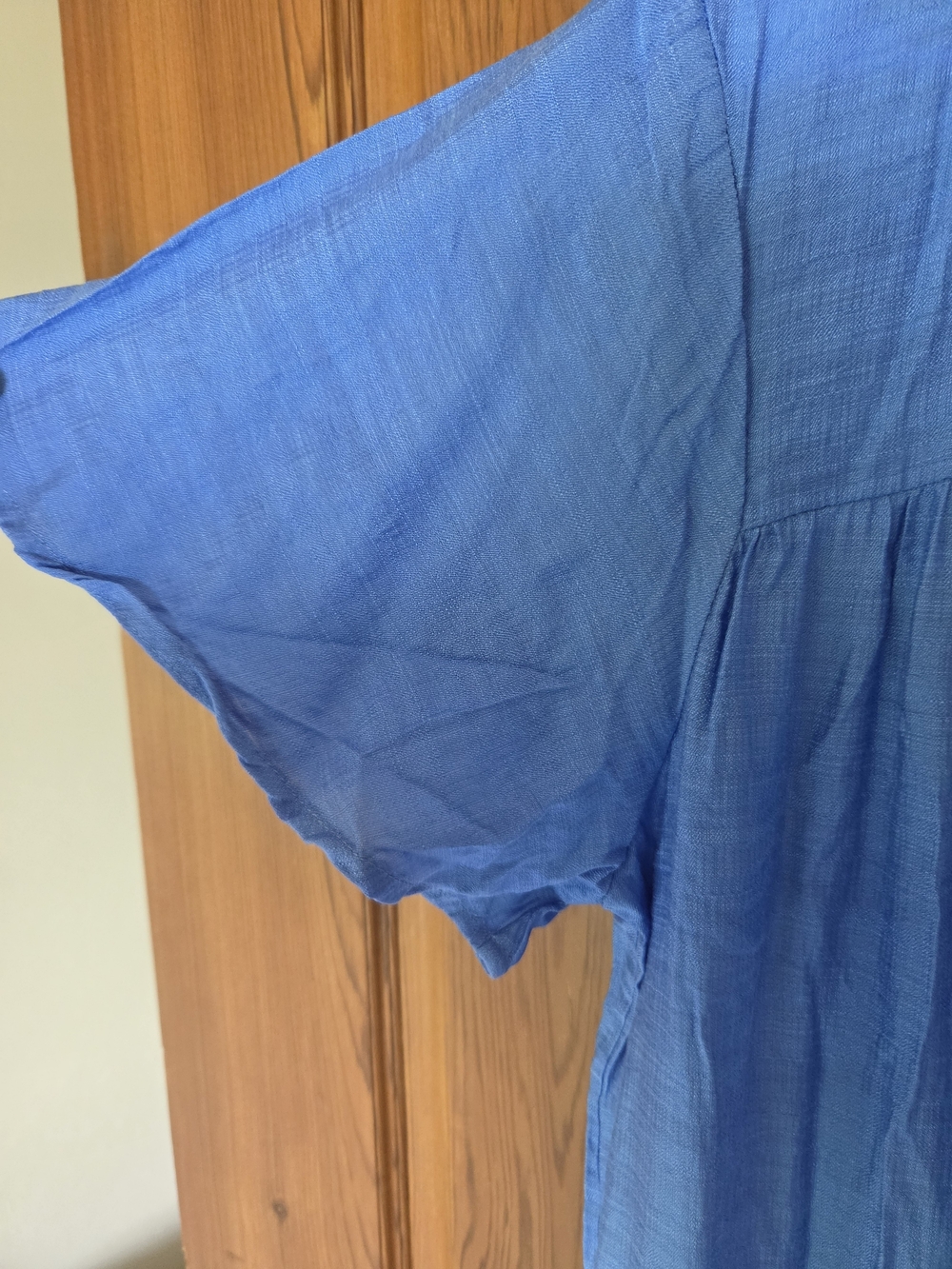 Umgee Royal Blue Tiered Collar Midi Dress, NWT, Sz. L - Picture 4 of 6